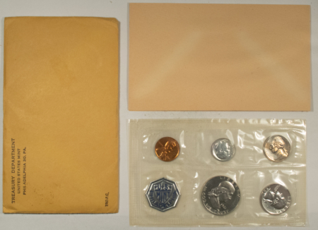 New Store Items 1961 US 5 COIN SILVER PROOF SET – GEM PROOF IN ORIGINAL ENVELOPE!