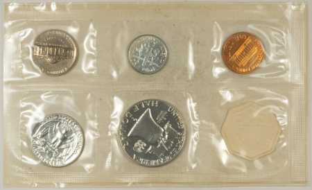 New Store Items 1961 US 5 COIN SILVER PROOF SET – GEM PROOF IN ORIGINAL ENVELOPE!