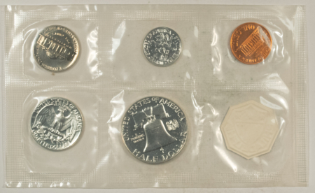New Store Items 1963 US 5 COIN SILVER PROOF SET – GEM PROOF IN ORIGINAL ENVELOPE!