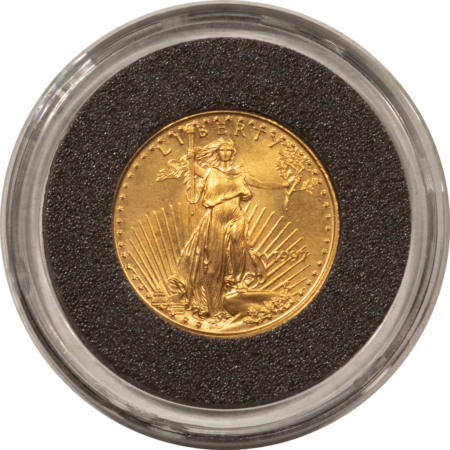 American Gold Eagles, Buffaloes, & Liberty Series 1997 $5 AMERICAN GOLD EAGLE, 1/10 OZ – FRESH GEM BU!