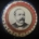Political 1904 ALTON PARKER 1 1/4″ GRAPHIC PICTORIAL CAMPAIGN BUTTON, NEAR-MINT, PULVER BP