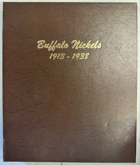 Early Commems DANSCO #7112 BUFFALO NICKEL ALBUM, 1913-1938, TWO PAGES – PRISTINE!