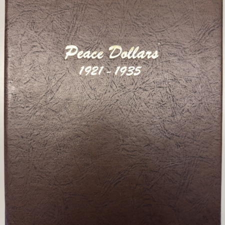 Early Commems DANSCO #7175 PEACE DOLLARS, 1921-1935, 2 PAGES, PRISTINE, LITTLE IF ANY USE