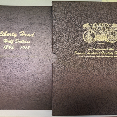 Early Commems DANSCO #7150 LIBERTY HEAD HALF DOLLARS BARBER ALBUM 1892-1915 4 PAGES + SLIPCASE