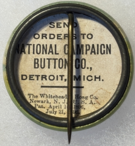 New Store Items RARE 1 1/4″ BUTTON, THEODORE ROOSEVELT FOR PRESIDENT-ROUGH RIDER/HORSEBACK-MINT!
