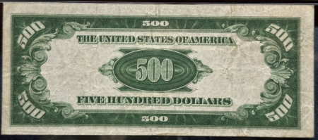 New Store Items 1934 $500 FEDERAL RESERVE NOTE, F-ATLANTA, FR#2201, DARK GREEN, PMG VF-30, NICE