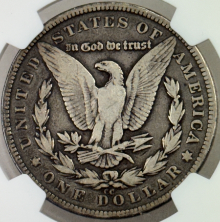Dollars 1879-CC $1 MORGAN DOLLAR, VAM-3 CAPPED CC – NGC VG-8 TOP 100, SUPER NICE! ORIG!