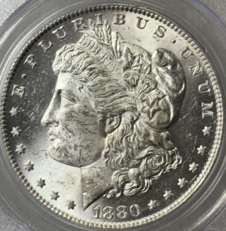 Dollars 1880-O $1 MORGAN DOLLAR – PCGS MS-62, BLAST WHITE!