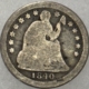 Liberty Seated Half Dimes 1842-O SEATED LIBERTY HALF DIME – LOW GRADE CIRCULATED, BUT TOUGH!