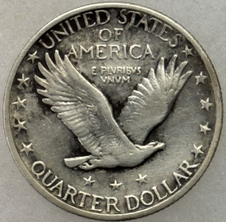 New Store Items 1919-D STANDING LIBERTY QUARTER – HIGH GRADE EXAMPLE BUT CLEANED!