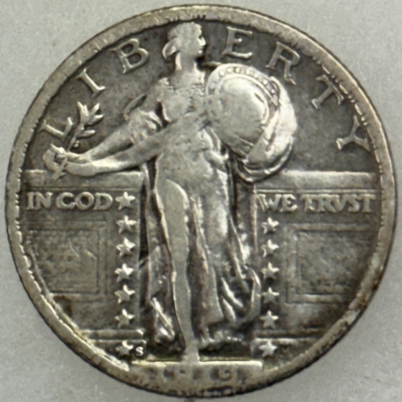 New Store Items 1919-S STANDING LIBERTY QUARTER – HIGH GRADE CIRCULATED EXAMPLE!