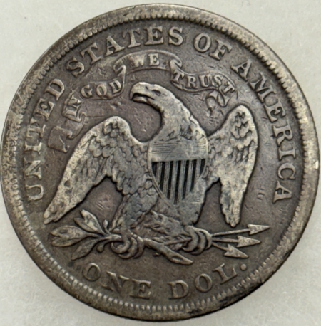 Liberty Seated Dollars 1870 $1 SEATED LIBERTY DOLLAR – PLEASING CIRCULATED EXAMPLE!