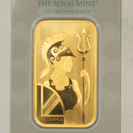 Bullion GREAT BRITAIN ROYAL MINT BRITANNIA 50 GRAM .9999 GOLD BAR SEALED + SERIAL NUMBER