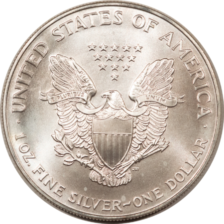 American Silver Eagles 1995 $1 AMERICAN SILVER EAGLE, 1 OZ .999 – UNCIRCULATED GEM!