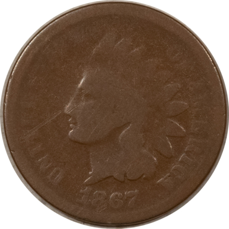 Indian 1867 INDIAN CENT – PLEASING CIRCULATED EXAMPLE!