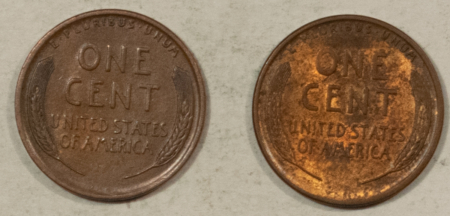 Lincoln Cents (Wheat) 1909 VDB LINCOLN CENTS, LOT OF 2 – HIGH GRADE NEARLY UNCIRCULATED, LOOKS CHOICE!