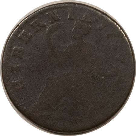 Colonials 1724 WOODS HIBERNIA COLONIAL – HONEST COIN BUT WITH WEAK DATE!