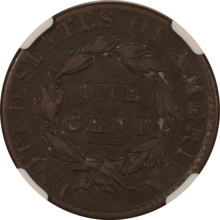 Coronet Head Large Cents 1828 CORONET HEAD LARGE CENT – NGC VF-30 BN, LARGE NARROW DATE!