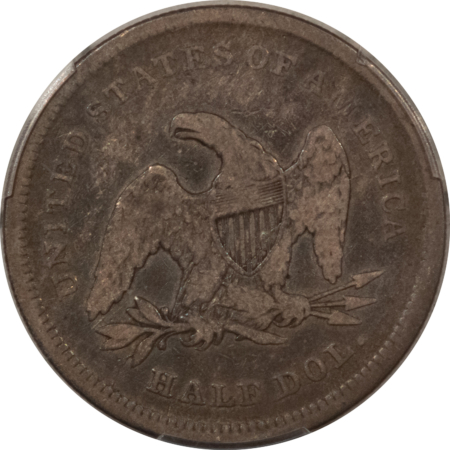 Half Dollars 1839 SEATED LIBERTY HALF DOLLAR, NO DRAPERY – PCGS F-12, RARE! UNDER-RATED!