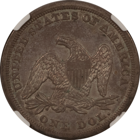 Dollars 1847 $1 SEATED LIBERTY DOLLAR – NGC AU-55