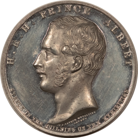 Exonumia 1851 GREAT BRITAIN PRINCE ALBERT EXHIBITION OF INDUSTRY MEDAL, 38MM – PROOF