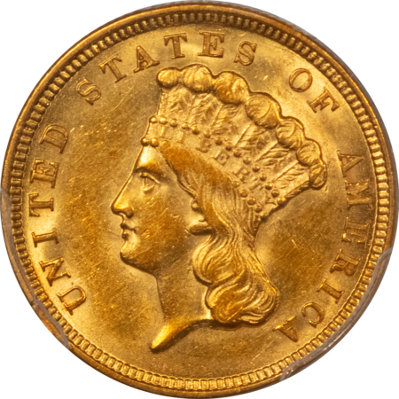 $3 1854 $3 GOLD DOLLAR – PCGS AU-55