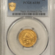$3 1854 $3 GOLD DOLLAR – PCGS AU-55
