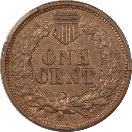 Indian 1862 INDIAN CENT – PCGS AU-58, NICE ORIGINAL!
