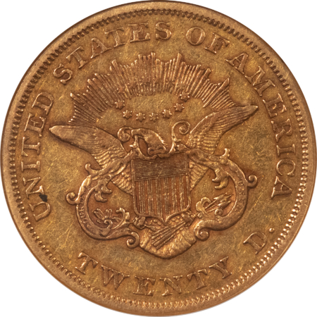 $20 1864 TY 1 NO MOTTO $20 LIBERTY GOLD DOUBLE EAGLE – NGC XF-40 RARE CIVIL WAR DATE