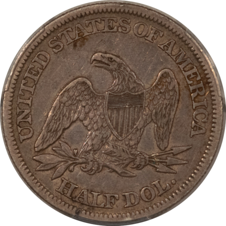 Half Dollars 1864 SEATED LIBERTY HALF DOLLAR – PCGS XF-45, SCARCE CIVIL WAR DATE!