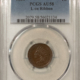 Indian 1863 INDIAN CENT – PCGS AU-58, NICE ORIGINAL