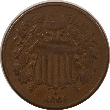 New Store Items 1869 TWO CENT PIECE – HIGH GRADE EXAMPLE!