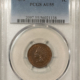Indian 1869 INDIAN CENT – PCGS AU-50, MEDIUM BROWN & LOOKS BETTER, SUPER NICE!