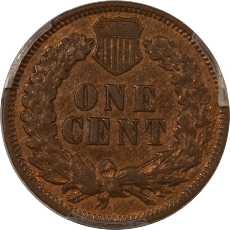 Indian 1870 INDIAN CENT – PCGS AU-55, LOOKS BU! PREMIUM QUALITY++!