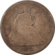 Half Dollars 1861 SEATED LIBERTY HALF DOLLAR, CIVIL WAR DATE – CIRCULATED!