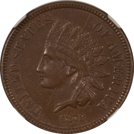 Indian 1872 INDIAN CENT – NGC AU-55 BN, CHOCOLATE BROWN, TOUGH DATE!