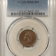 Indian 1873 INDIAN CENT, CLOSED 3 – PCGS MS-62 BN, LOOKS CHOICE! PREMIUM QUALITY!