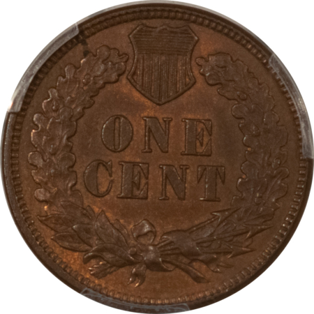 Indian 1876 INDIAN CENT – PCGS MS-63 BN, CHOICE & ATTRACTIVE!
