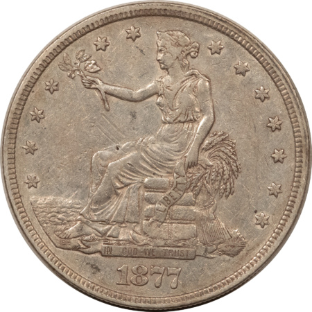 Dollars 1877 $1 TRADE DOLLAR – FRESH HIGH GRADE EXAMPLE, BUT OLD SCRATCHES!
