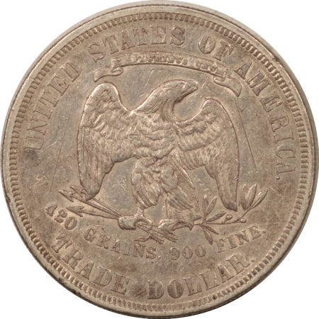 Dollars 1877 $1 TRADE DOLLAR – FRESH HIGH GRADE EXAMPLE, BUT OLD SCRATCHES!