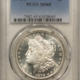 Dollars 1878 7TF $1 MORGAN DOLLAR, REVERSE OF 1878 – PCGS MS-61, OLD GREEN HOLDER!