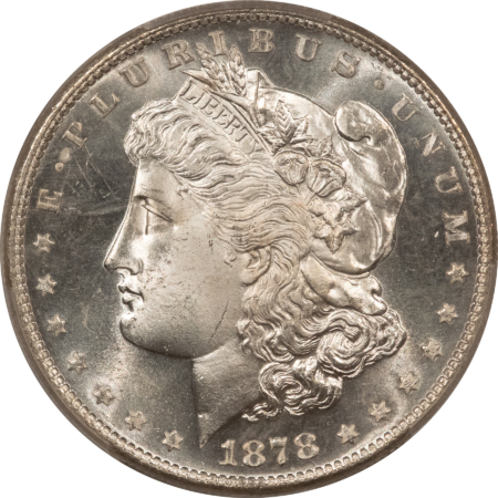 Dollars 1878-S $1 MORGAN DOLLAR – PCGS MS-65, LOOKS 66! PREMIUM QUALITY!