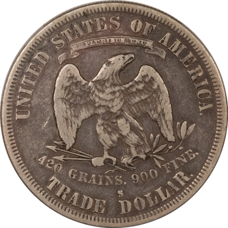 Dollars 1878-S $1 TRADE DOLLAR – PCGS F-15