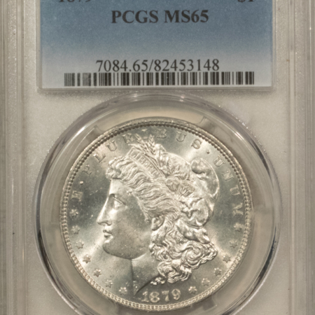 Dollars 1879 $1 MORGAN DOLLAR – PCGS MS-65, CLEAN PREMIUM QUALITY GEM!
