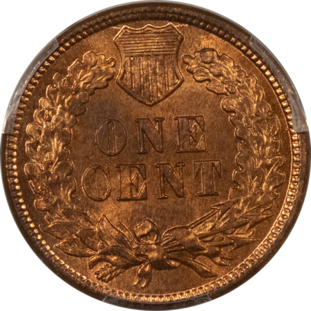 Indian 1879 INDIAN CENT – PCGS MS-64 RB, LUSTROUS! MOSTLY RED!