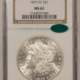 Dollars 1878-S $1 MORGAN DOLLAR – PCGS MS-65, LOOKS 66! PREMIUM QUALITY!