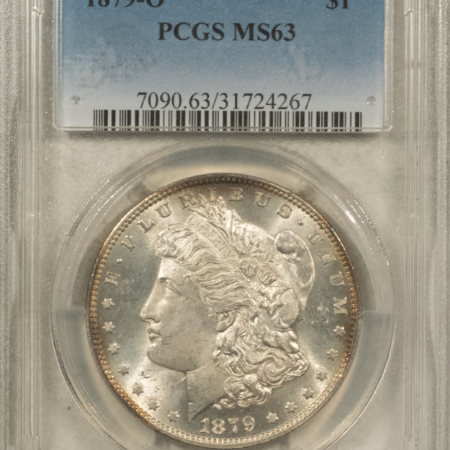 Dollars 1879-O $1 MORGAN DOLLAR – PCGS MS-63, WHITE & FLASHY!