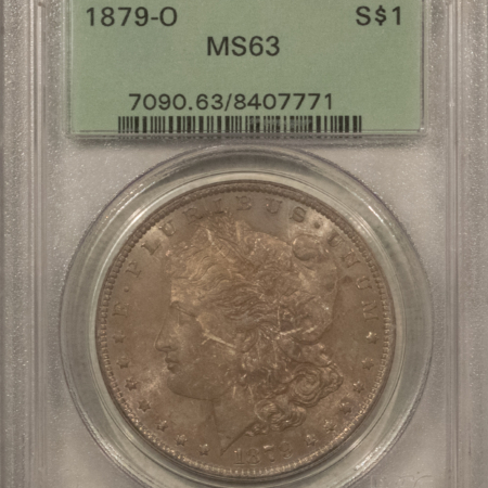 Dollars 1879-O $1 MORGAN DOLLAR – PCGS MS-63, TONED! OLD GREEN HOLDER!