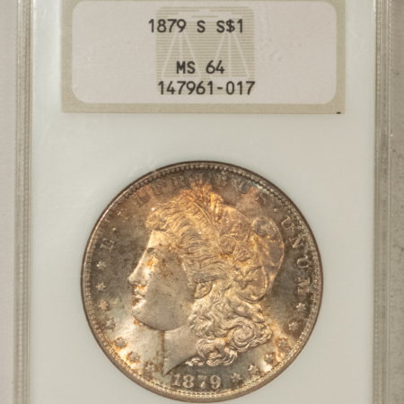 Dollars 1879-S $1 MORGAN DOLLAR – NGC MS-64, SUPER PREMUM QUALITY! FATTY!