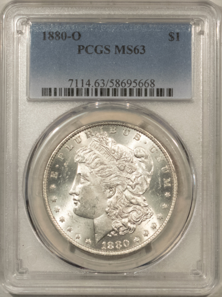 Dollars 1880-O $1 MORGAN DOLLAR – PCGS MS-63